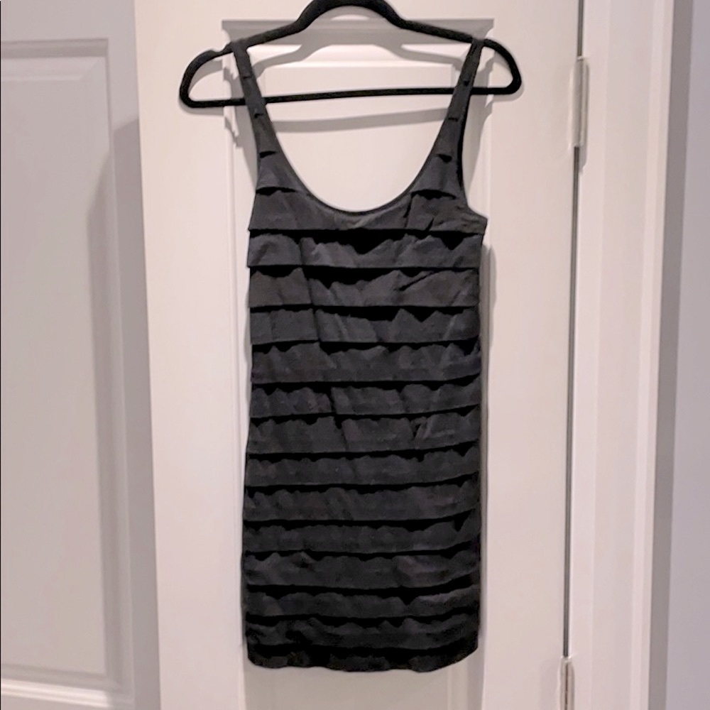 EXPRESS Long layered blank tank or mini dress. Lined.